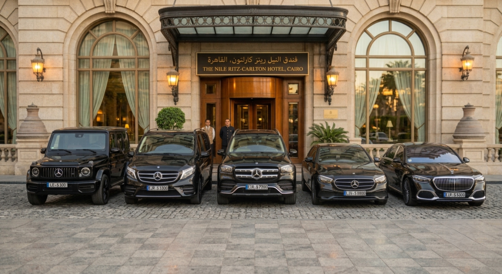 ايجار سيارات مرسيدس بالسائق للسياحة و السفر في مصر