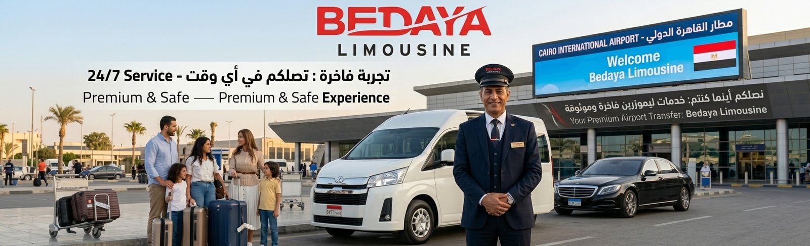Limousine rental with a driver in Cairo