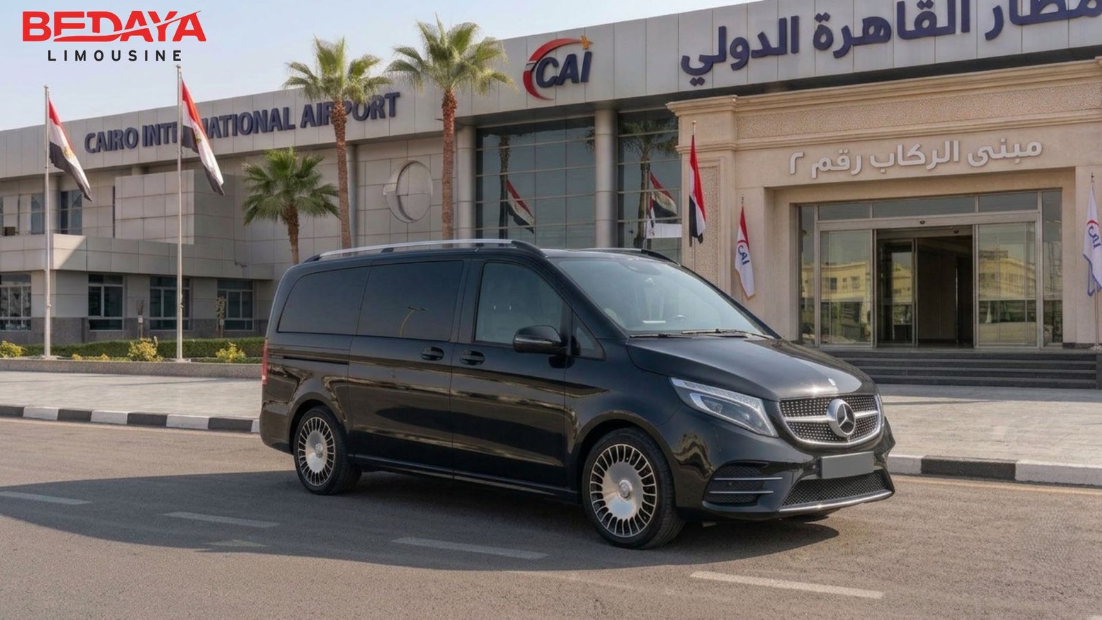 مرسيدس V300 ليموزين مطار القاهرة